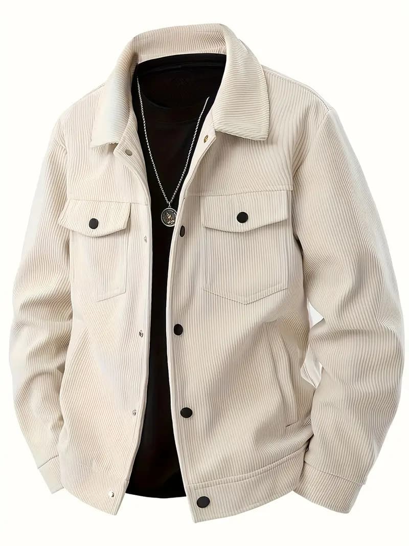 Spring And Autumn Striped High-End JacketNecklace And Inner Top Not Included