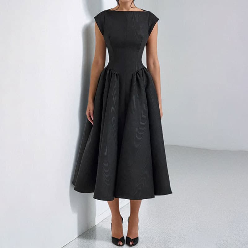 2026 European And American Foreign Trade Women's Clothing Women's Summer Dresses French-Style Light Luxury Niche Mid-Length Dresses
